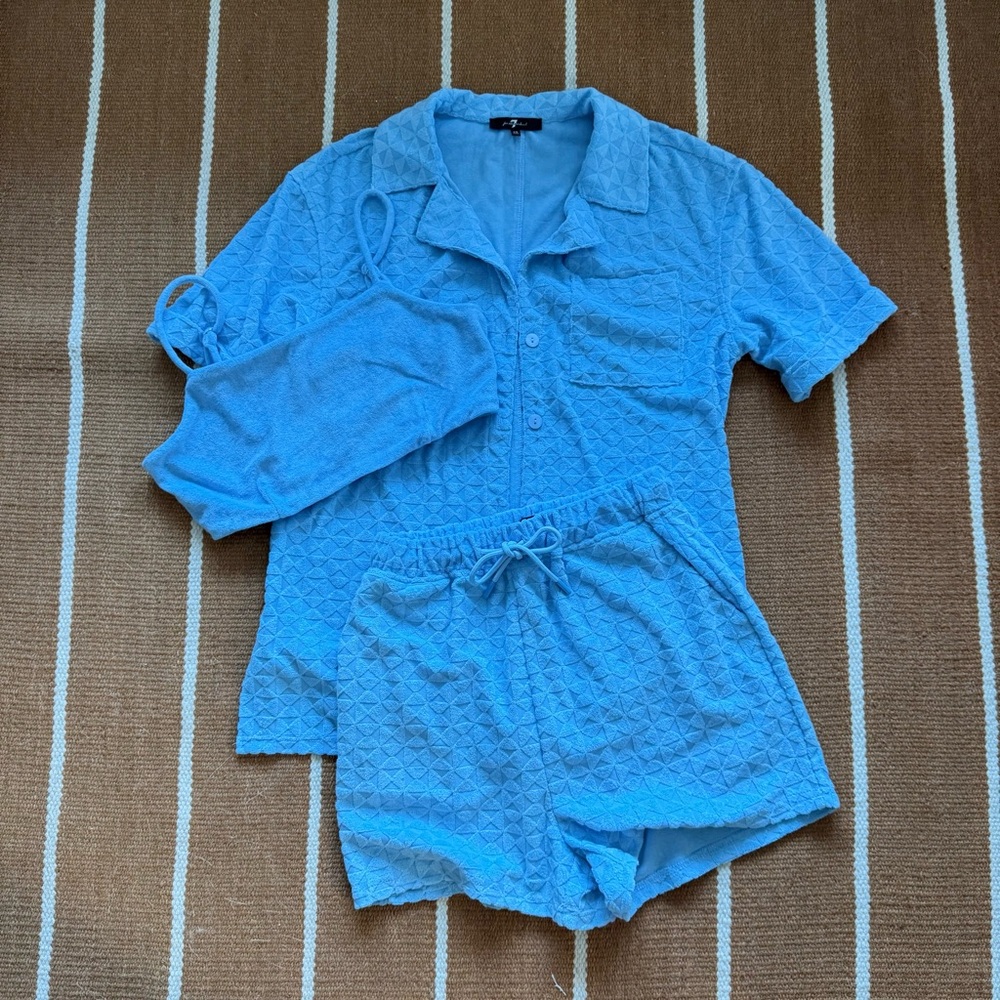 7 For All Mankind 3 Piece Terrycloth Set